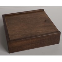 Wooden box for photograps and a USB-Stick