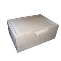 Wooden box with a handle