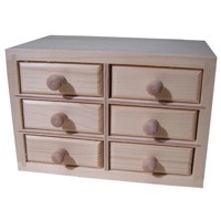Box with six drawers
