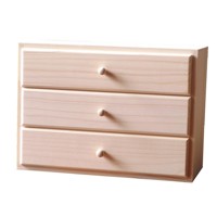 Box with three drawers