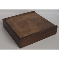 Wooden box for photograps and a USB-Stick