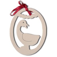 Large egg goose with turned head