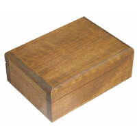 Box for a set of tarot cards or romme cards light oak