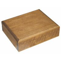 Box for two sets of playing cards light oak