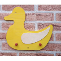 Wooden coat rack for children - duck oiled