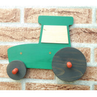 Wooden coat rack for children - tractor oiled