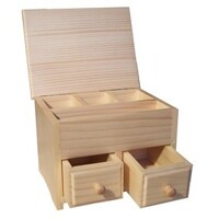 Angular jewellery box, varnished