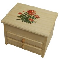 Jewellery box with a red clover