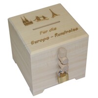 Savings box ''Für die Europa-Rundreise''