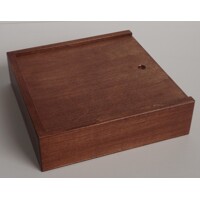 Wooden box for photograps and a USB-Stick