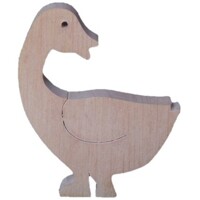 Goose with turned head