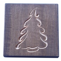 Glass coaster tree (oak antique)