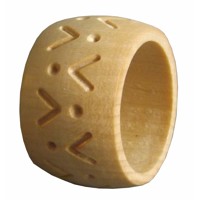 Napkin ring linden decorated