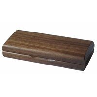 Glasses case walnut black