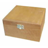 Teabox for 4 sorts of tea light oak
