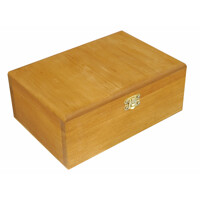 Teabox for 6 sorts of tea light oak