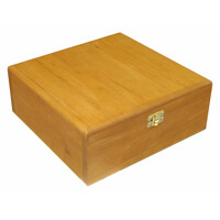 Teabox for 9 sorts of tea light oak