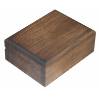 Box for one set of playing cards ebony