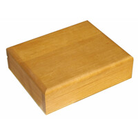 Box for two sets of playing cards light oak