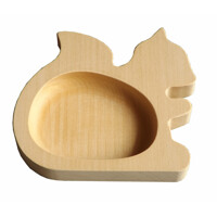 Wooden bowl squirrel