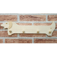 Kindergarderobe Dackel lang geölt