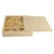Wooden box for photographs and a flash drive
