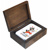 Box for a set of tarot cards or romme cards ebony