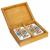 Box for two sets of playing cards antique oak
