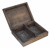 Box for two sets of playing cards ebony