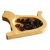 Wooden bowl cat